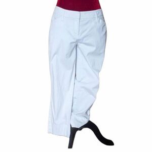 New York and Company White Cropped Pants Size 6